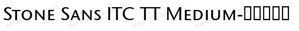 Stone Sans ITC TT Medium字体转换